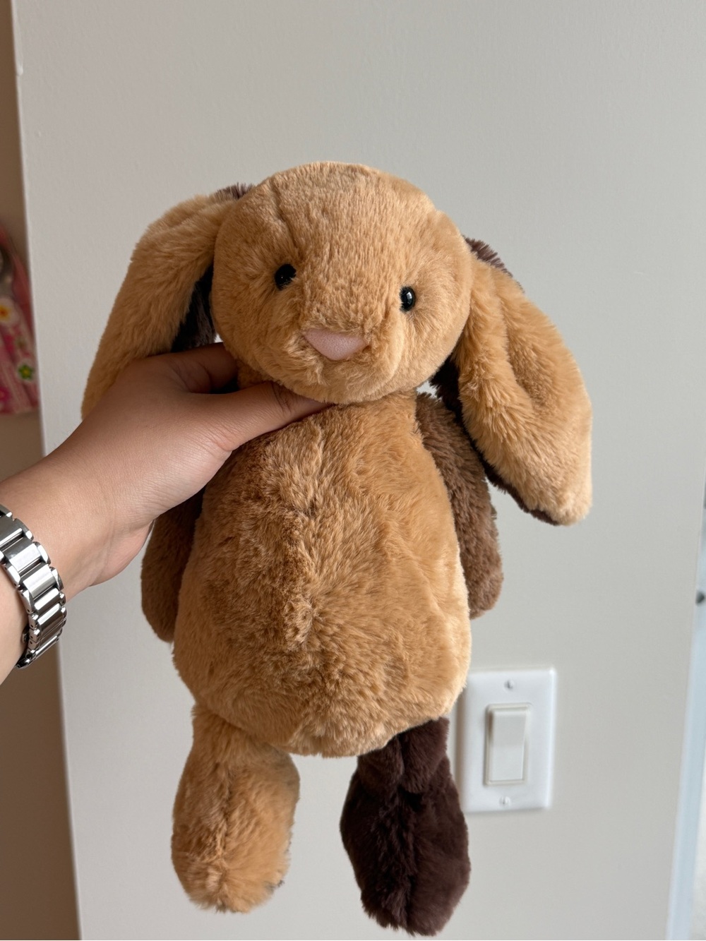 Jellycat patch work brown bunny